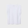 Basics-T-Shirt mit gepolsterten Schultern Basics-T-Shirt mit gepolsterten Schultern