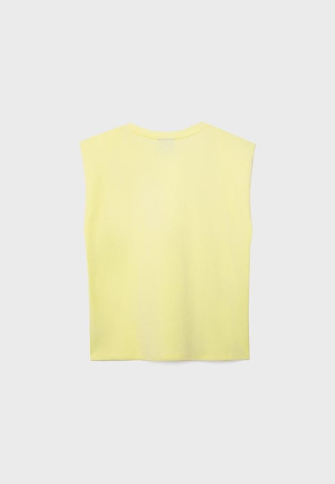 Basics-T-Shirt mit gepolsterten Schultern Basics-T-Shirt mit gepolsterten Schultern