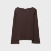 Basics-T-Shirt mit Glockenärmeln