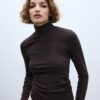 Basics T-Shirt mit hohem Kragen Basics T-Shirt mit hohem Kragen