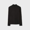 Basics T-Shirt mit hohem Kragen