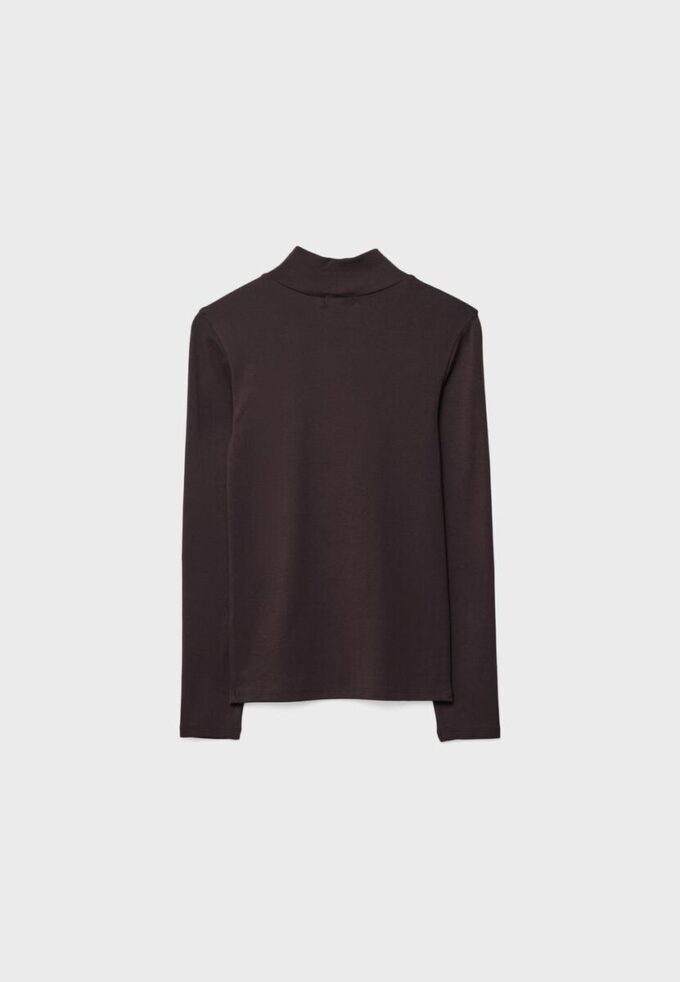 Basics T-Shirt mit hohem Kragen Basics T-Shirt mit hohem Kragen