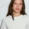 Basics-T-Shirt mit normaler Passform und schwerem Stoff