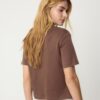 Basics-T-Shirt mit normaler Passform und schwerem Stoff Basics-T-Shirt mit normaler Passform und schwerem Stoff