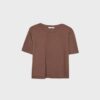 Basics-T-Shirt mit normaler Passform und schwerem Stoff Basics-T-Shirt mit normaler Passform und schwerem Stoff