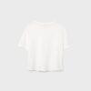 Basics-T-Shirt mit normaler Passform und schwerem Stoff