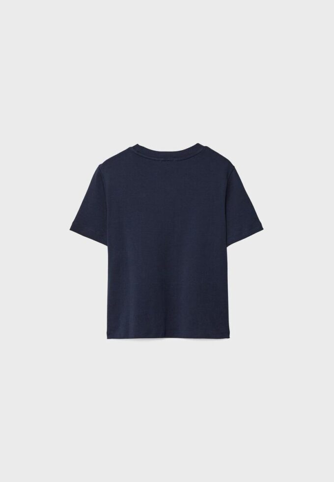 Basics-T-Shirt mit normaler Passform und schwerem Stoff Basics-T-Shirt mit normaler Passform und schwerem Stoff