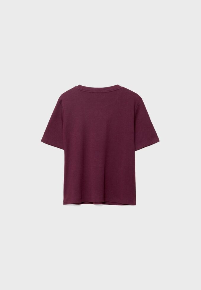 Basics-T-Shirt mit normaler Passform und schwerem Stoff Basics-T-Shirt mit normaler Passform und schwerem Stoff