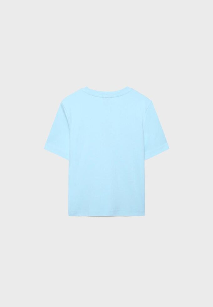 Basics-T-Shirt mit normaler Passform und schwerem Stoff Basics-T-Shirt mit normaler Passform und schwerem Stoff
