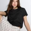 Basics-T-Shirt mit normaler Passform und Soft Touch-Gefühl