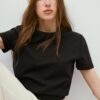 Basics-T-Shirt mit normaler Passform und Soft Touch-Gefühl