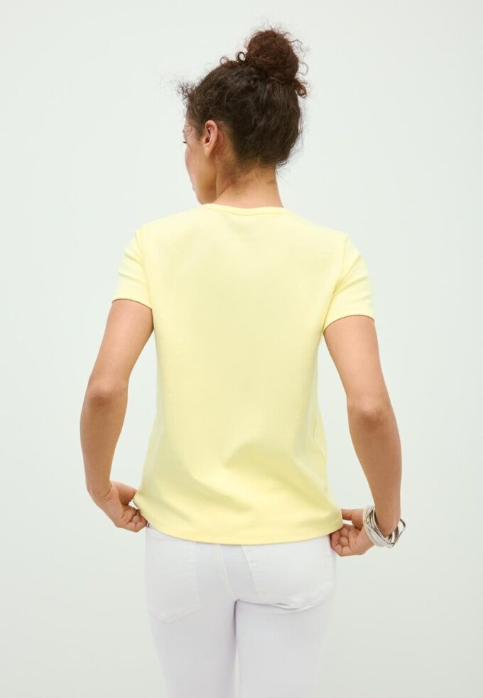 Basics-T-Shirt mit normaler Passform und Soft Touch-Gefühl