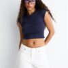 Basics tailliertes Crop-T-Shirt Basics tailliertes Crop-T-Shirt