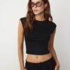Basics tailliertes Crop-T-Shirt Basics tailliertes Crop-T-Shirt