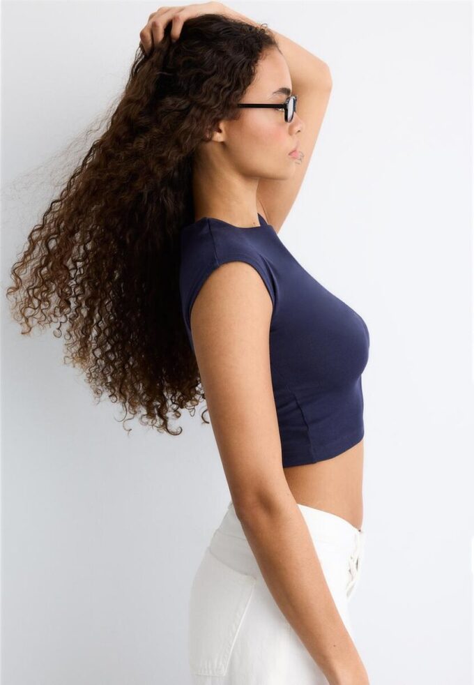 Basics tailliertes Crop-T-Shirt Basics tailliertes Crop-T-Shirt