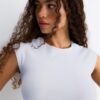 Basics tailliertes Crop-T-Shirt
