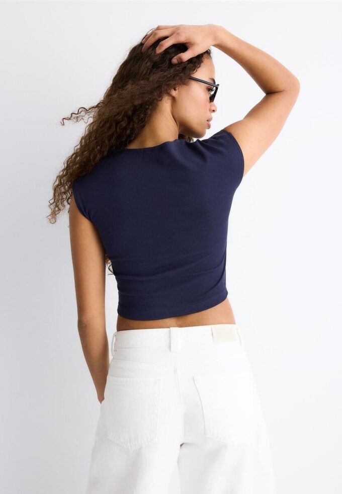 Basics tailliertes Crop-T-Shirt Basics tailliertes Crop-T-Shirt