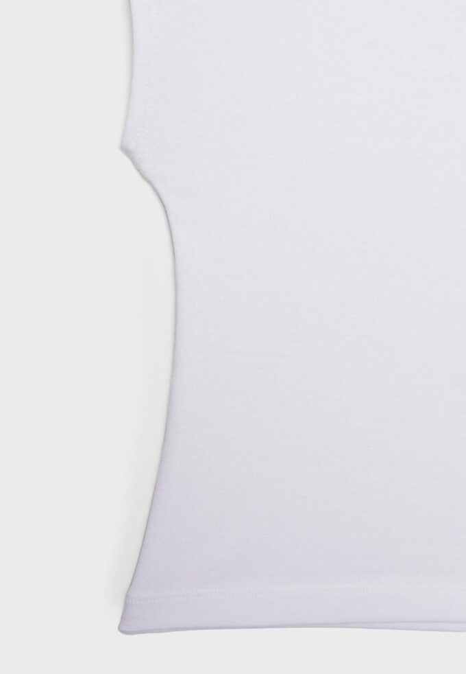 Basics tailliertes Crop-T-Shirt