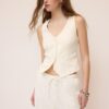 Basics-Weste aus Leinenmischung Basics-Weste aus Leinenmischung