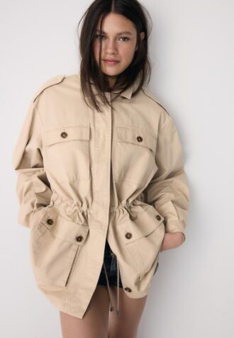 Baumwollparka mit Taschen