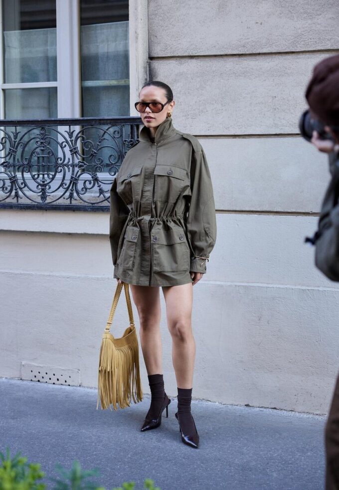 Baumwollparka mit Taschen Baumwollparka mit Taschen