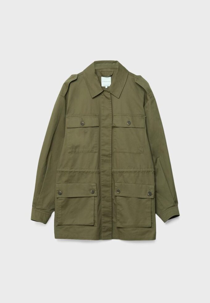 Baumwollparka mit Taschen Baumwollparka mit Taschen