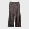 Bedruckte, fließende Satin-Hose