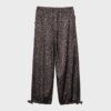 Bedruckte, fließende Satin-Hose