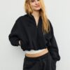 Bedrucktes Bomber-Sweatshirt mit Kapuze Bedrucktes Bomber-Sweatshirt mit Kapuze