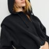 Bedrucktes Bomber-Sweatshirt mit Kapuze Bedrucktes Bomber-Sweatshirt mit Kapuze