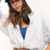 Bedrucktes Bomber-Sweatshirt mit Kapuze Bedrucktes Bomber-Sweatshirt mit Kapuze