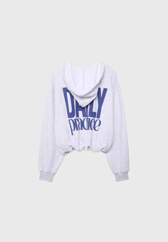Bedrucktes Bomber-Sweatshirt mit Kapuze Bedrucktes Bomber-Sweatshirt mit Kapuze