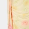 Bedrucktes Midi-Kleid aus Tüll mit Schal Bedrucktes Midi-Kleid aus Tüll mit Schal