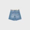 Bermudashorts aus Denim mit Gürtel Bermudashorts aus Denim mit Gürtel