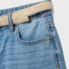 Bermudashorts aus Denim mit Gürtel Bermudashorts aus Denim mit Gürtel