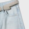 Bermudashorts aus Denim mit Gürtel Bermudashorts aus Denim mit Gürtel