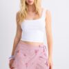 Bestickter gestreifter Sarong-Skort Bestickter gestreifter Sarong-Skort