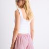 Bestickter gestreifter Sarong-Skort Bestickter gestreifter Sarong-Skort