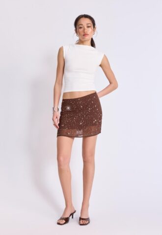 Bestickter Mini-Skort