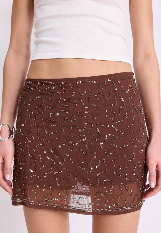 Bestickter Mini-Skort Bestickter Mini-Skort