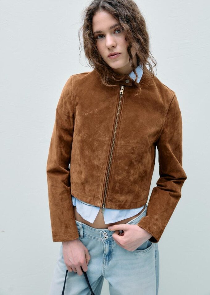 Bikerjacke aus 100 % Leder Bikerjacke aus 100 % Leder
