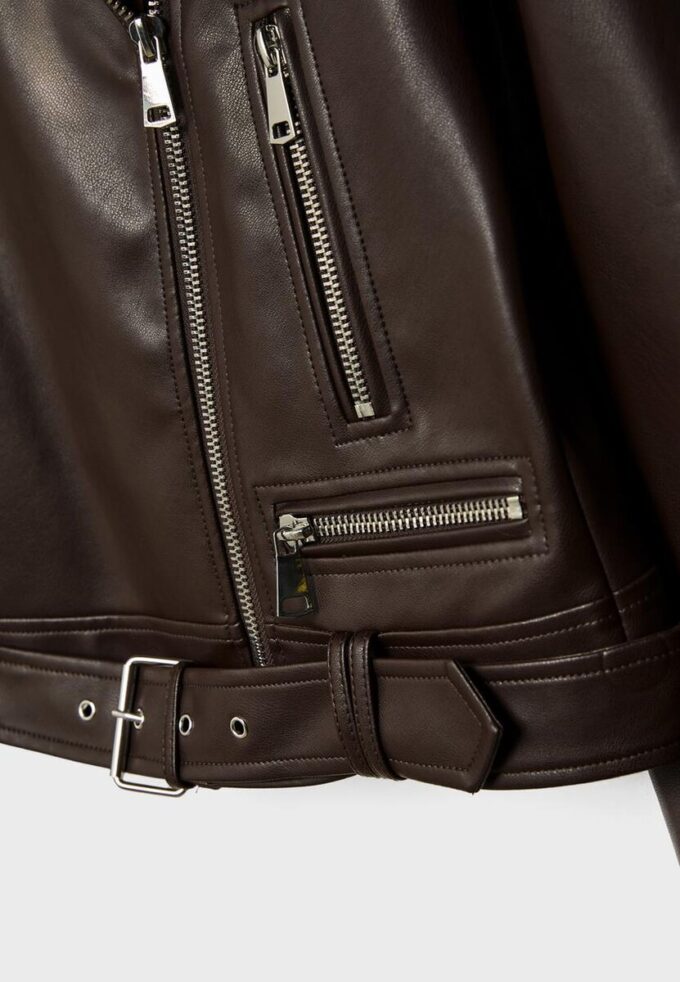 Bikerjacke in Lederoptik Bikerjacke in Lederoptik