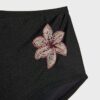 Bikini-Höschen mit gestickten Blumen Bikini-Höschen mit gestickten Blumen