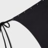 Bikini-Höschen mit Nieten und seitlichen Bändern Bikini-Höschen mit Nieten und seitlichen Bändern