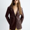 Blazer aus Kunstleder Blazer aus Kunstleder