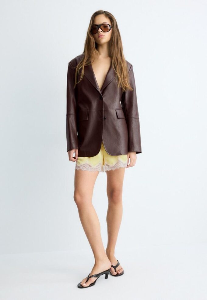Blazer aus Kunstleder Blazer aus Kunstleder