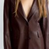 Blazer aus Kunstleder Blazer aus Kunstleder