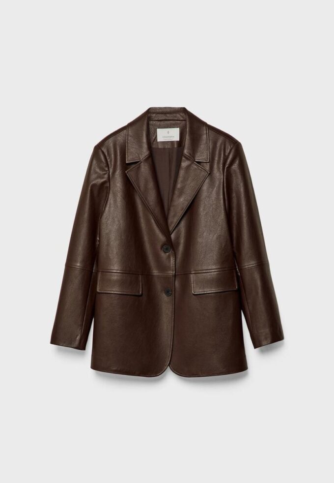 Blazer aus Kunstleder Blazer aus Kunstleder
