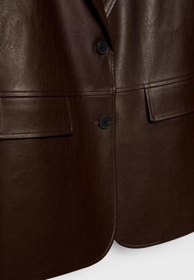 Blazer aus Kunstleder Blazer aus Kunstleder