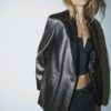 Blazer in Regular Fit mit Lederoptik Blazer in Regular Fit mit Lederoptik